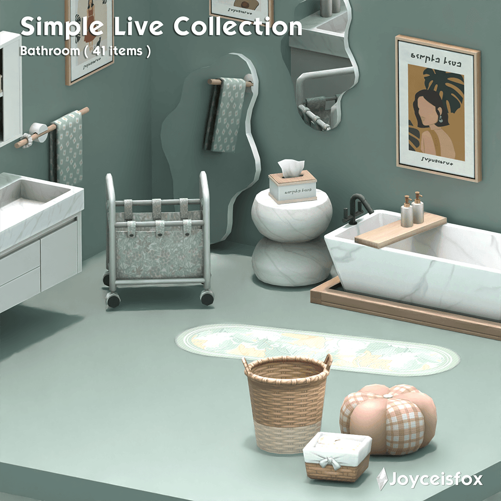 Галерея мода Набор для ванной комнаты Simple Live Collection №3 #3